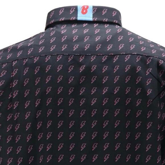 Section 119 David Bowie Button-down Shirt All Over Aladdin Sane XL Bolt - Picture 4 of 13